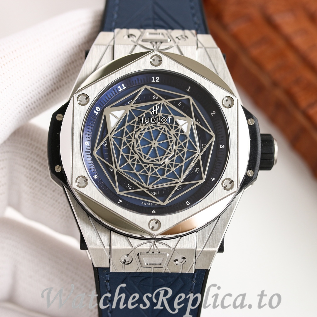 Hublot Replica Big Bang Elemental Material Chronograph v2 Rubber strap 45MM - WatchesReplica.is