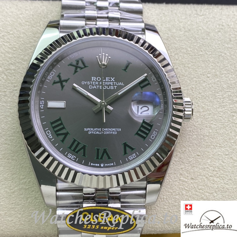 Swiss Rolex Datejust m126334-022 Replica Stainless steel strap 41MM - WatchesReplica.is