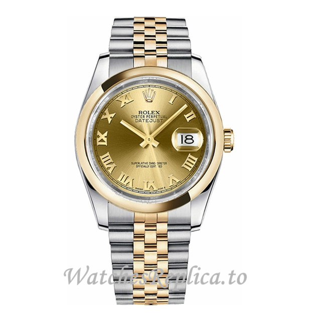 Replica Rolex Datejust 116203-12 36MM Stainless steel strap Mens Watch - WatchesReplica.is
