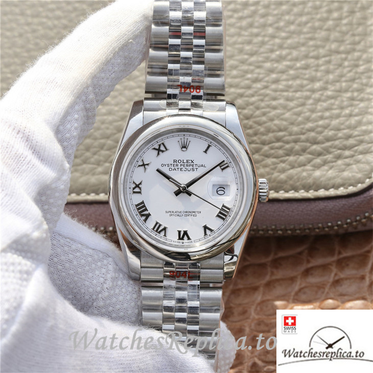 Swiss Rolex Datejust Replica 116200 Stainless steel strap 36MM - WatchesReplica.is