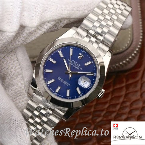 Swiss Rolex Datejust Replica 126300-0002 Stainless steel strap 41MM - WatchesReplica.is
