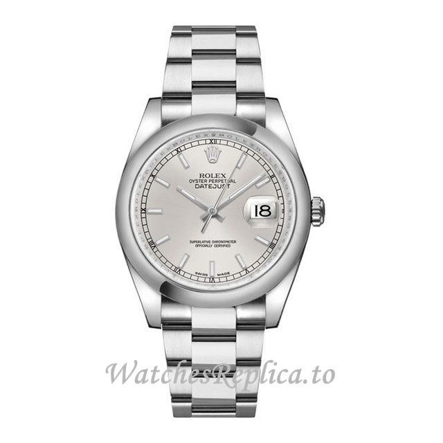 Replica Rolex Datejust 116200-14 36MM Stainless steel strap Mens Watch - WatchesReplica.is