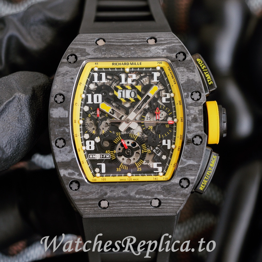 Richard Mille Replica RM11-03 Rubber strap 50MM - WatchesReplica.is