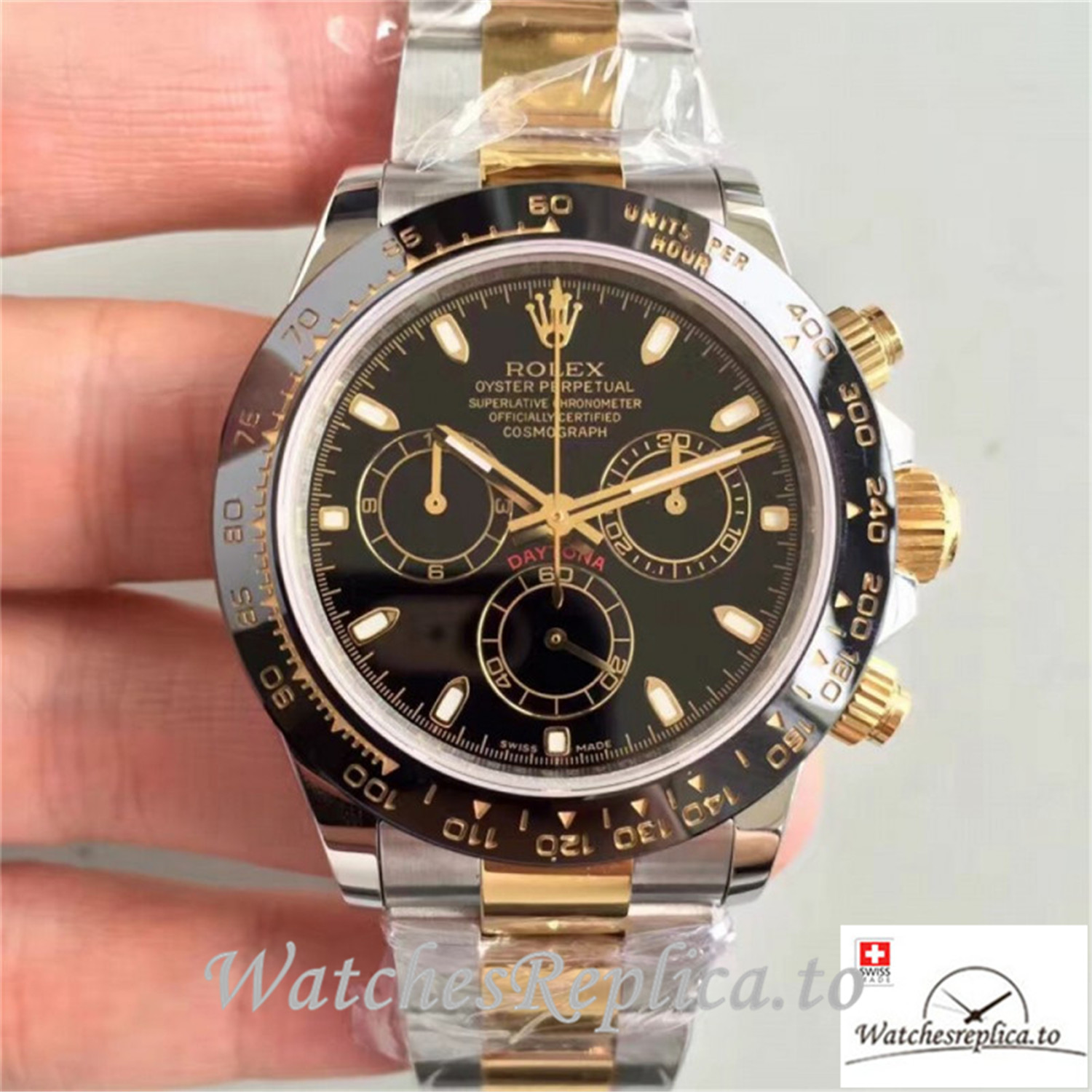 Swiss Rolex Daytona Cosmograph Replica 116519LN 004 Black Ceramic Bezel 40MM - WatchesReplica.is