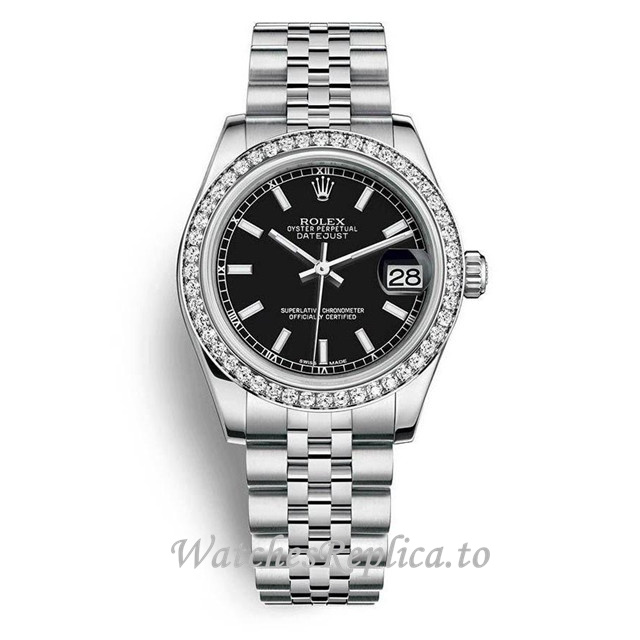 Replica Rolex Datejust m178384-0031 31MM Stainless steel strap Ladies Watch - WatchesReplica.is