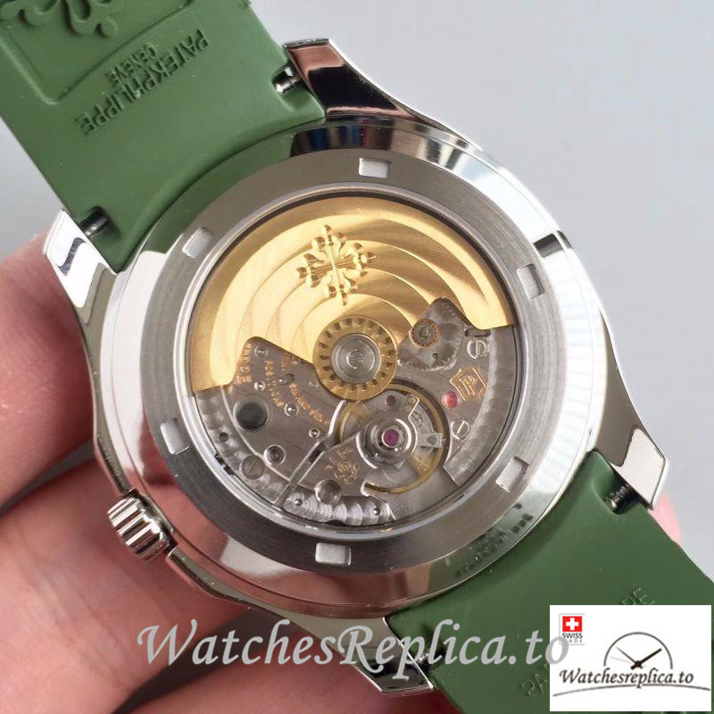 Swiss Patek Philippe Aquanaut Jumbo Replica 5167A-001 001 Green Strap 40.5MM - WatchesReplica.is