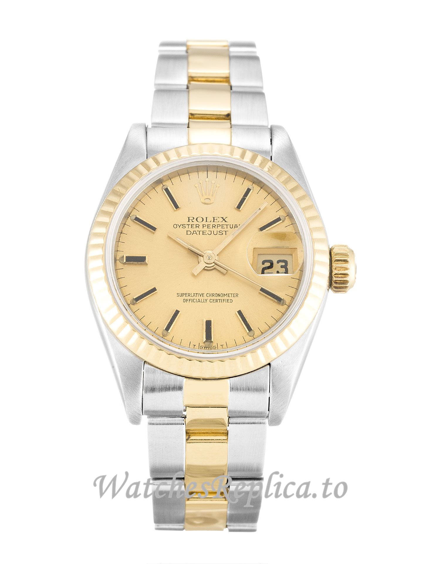 Rolex Datejust Lady Champagne Dial 69173 - WatchesReplica.is