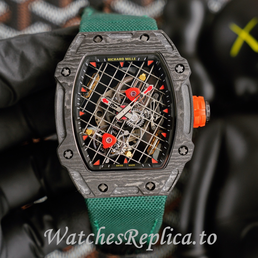 Richard Mille Replica RM27-04 Canvas strap 47.25x38.4MM - WatchesReplica.is