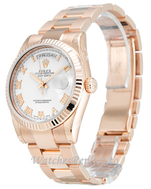 Rolex Day Date White Dia 118235 F - WatchesReplica.is