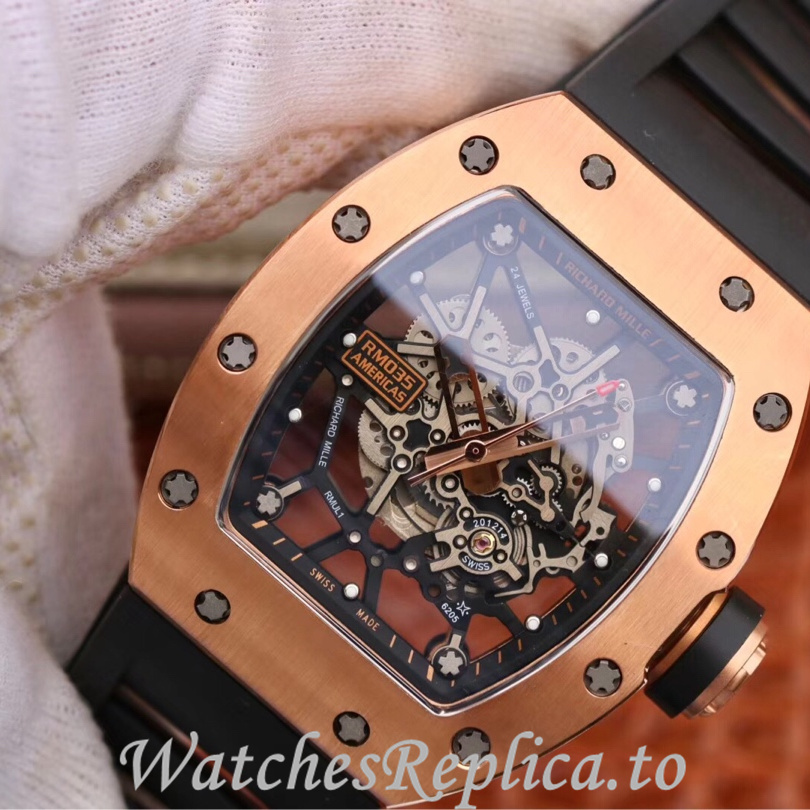 Richard Mille Replica RM035 Rubber strap 50MM - WatchesReplica.is
