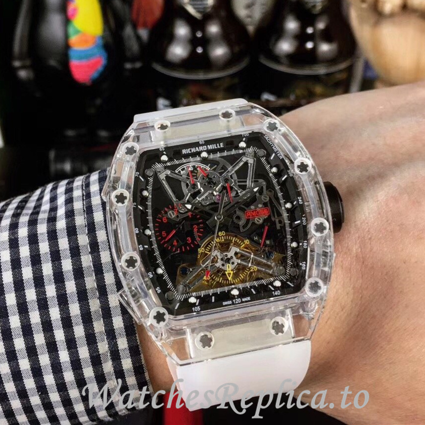 Richard Mille Replica RM011-FM Rubber strap 50MM - WatchesReplica.is
