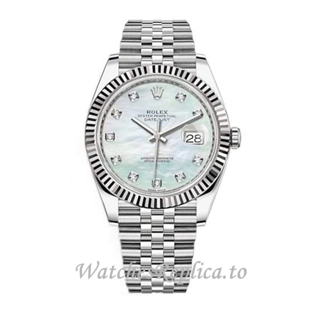 Replica Rolex Datejust m126334-0020 41MM Stainless steel strap Mens Watch - WatchesReplica.is