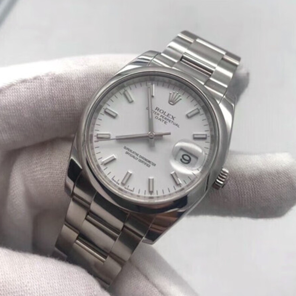 Replica Rolex Oyster Perpetual Date 115200-6 34MM - WatchesReplica.is