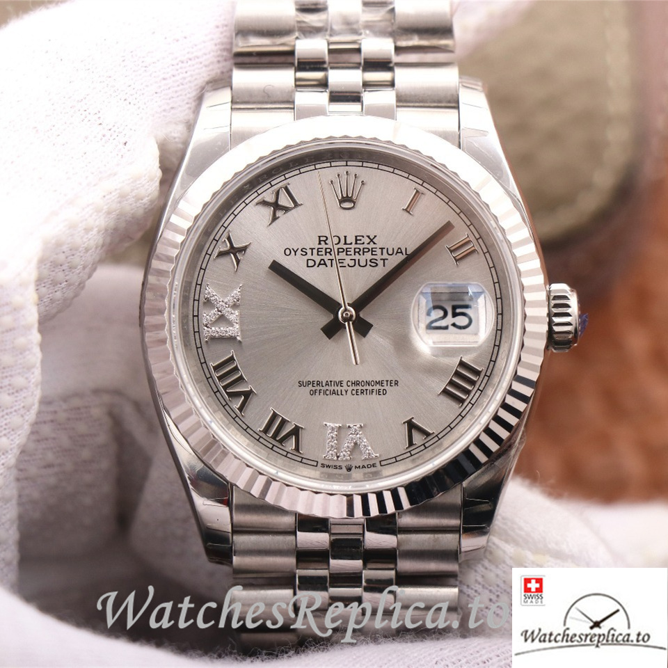 Swiss Rolex Datejust Replica 126233 Stainless steel strap 36MM - WatchesReplica.is