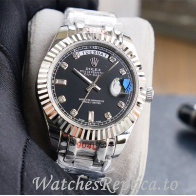 Swiss Rolex Day Date Replica 218238 Stainless steel strap 40MM - WatchesReplica.is