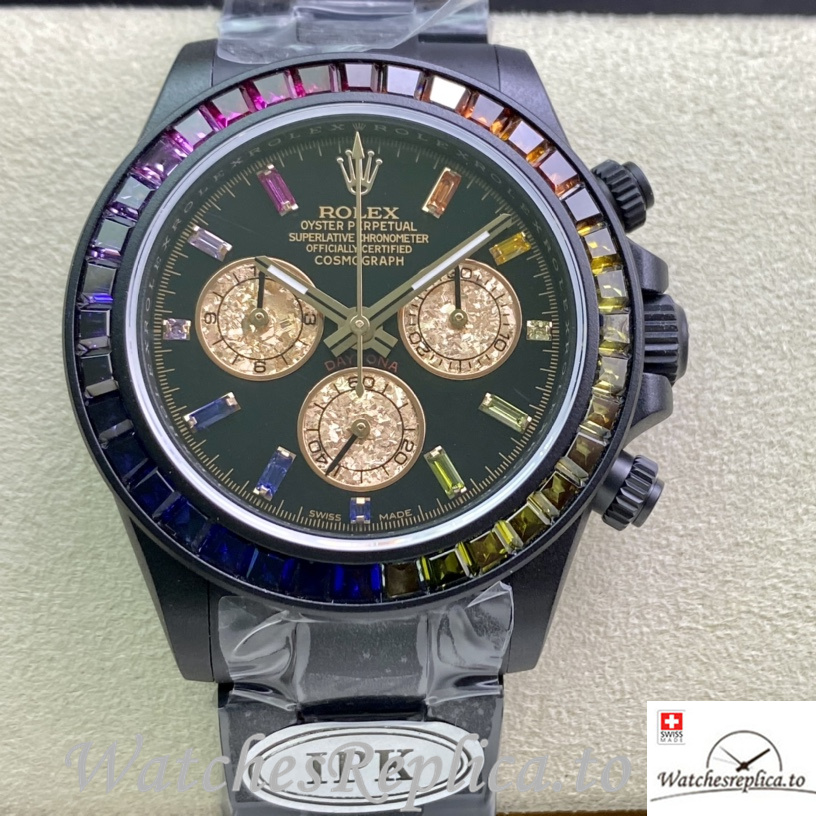 Swiss Rolex Daytona 116598RBOW Replica Stainless steel strap 40MM - WatchesReplica.is