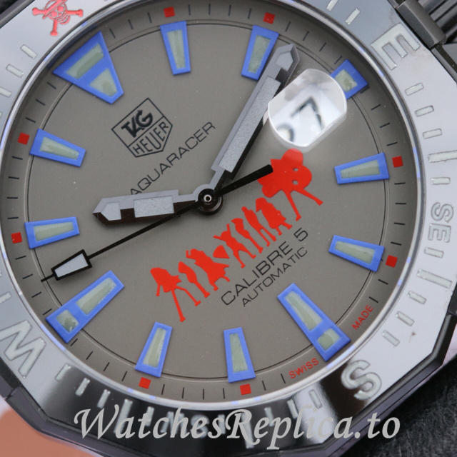 Tag Heuer Replica Aquaracer Leather strap 43MM - WatchesReplica.is