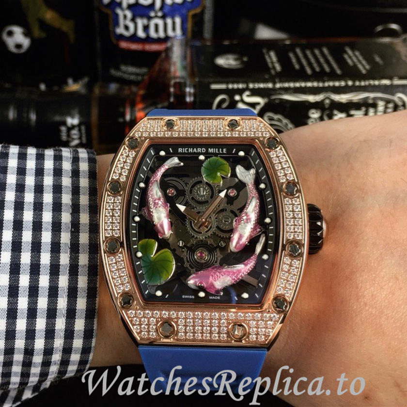 Richard Mille Replica RM57-01 Rubber strap 50MM - WatchesReplica.is