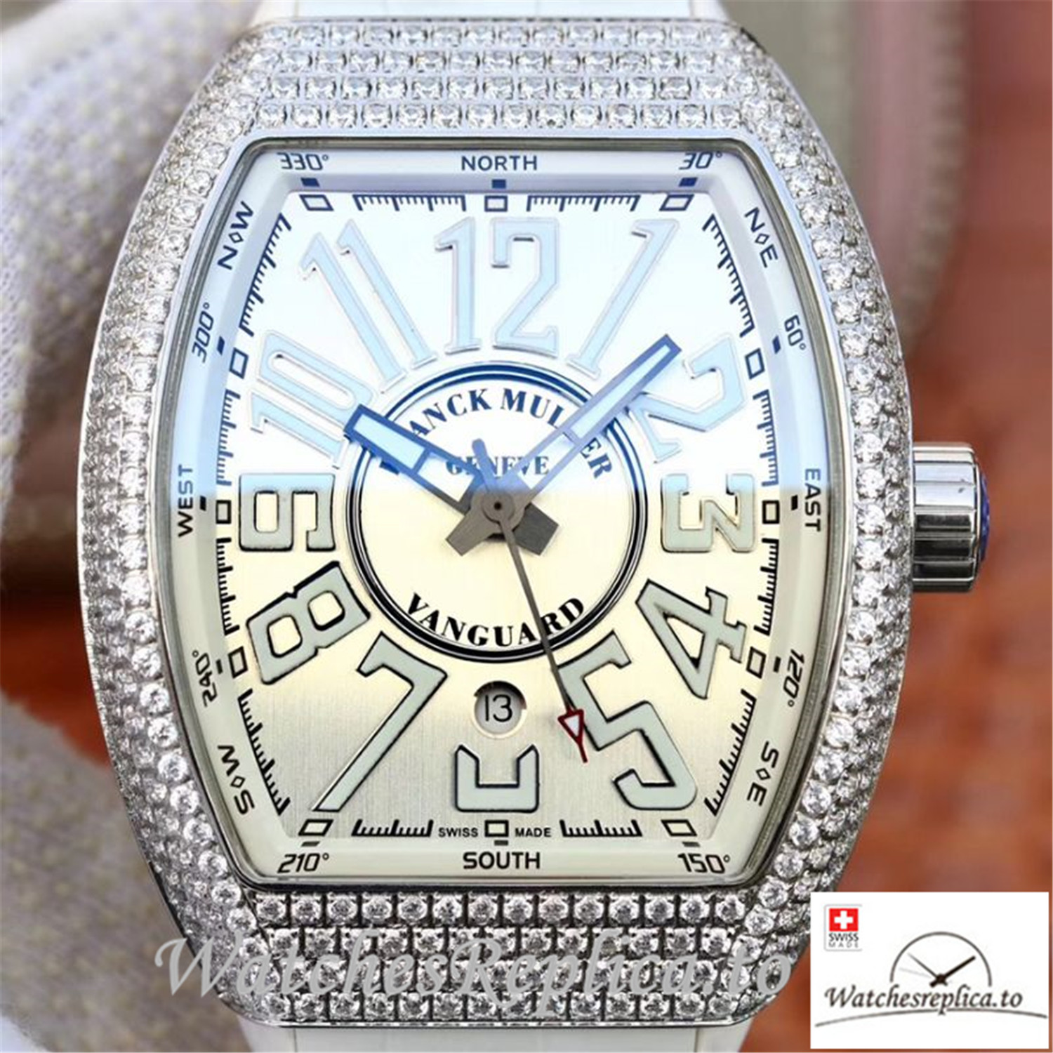 Swiss Franck Muller Vanguard Replica V45.SC.DT.D.NBR.CD.5N.NR 002 Number Markers 45MM×14MM - WatchesReplica.is
