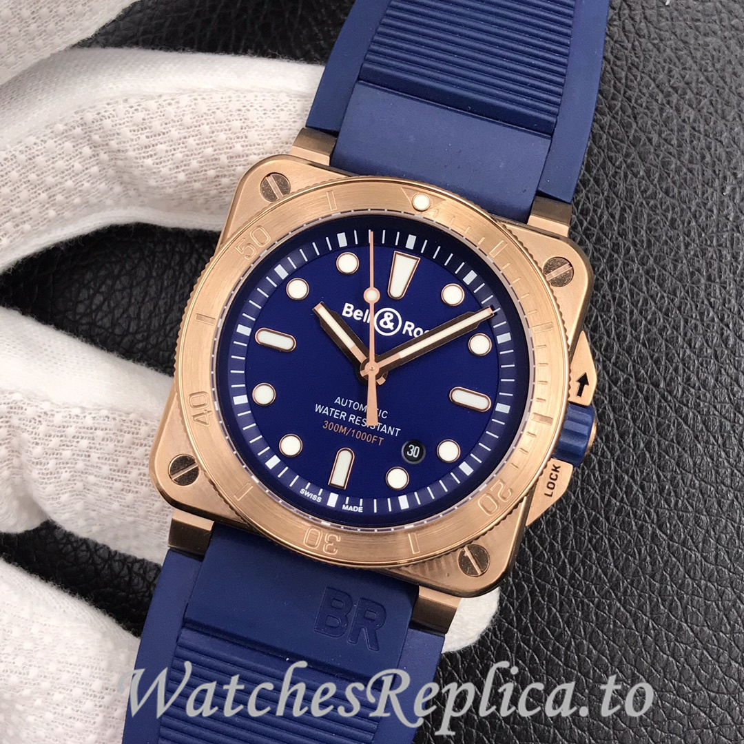 Bell Ross Replica BR 03 BR0392-CAMO-CE/SRB Rubber strap 42MM - WatchesReplica.is