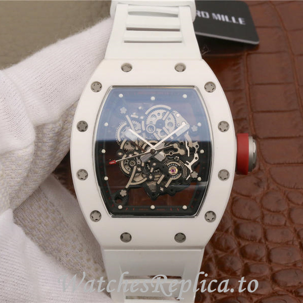 Richard Mille Replica RM055 Rubber strap 50MM - WatchesReplica.is