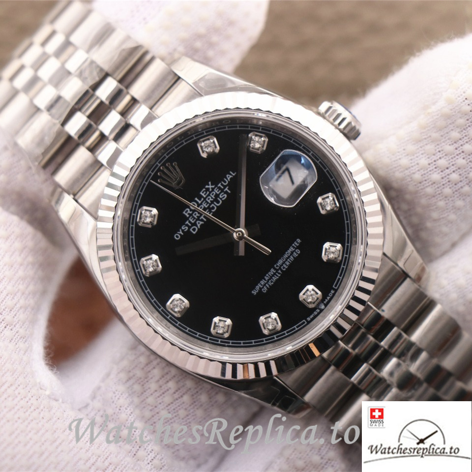 Swiss Rolex Datejust Replica 126233 Stainless steel strap 36MM - WatchesReplica.is