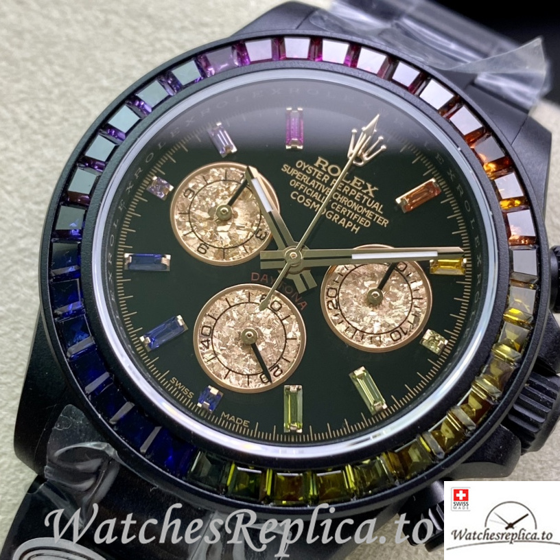 Swiss Rolex Daytona 116598RBOW Replica Stainless steel strap 40MM - WatchesReplica.is