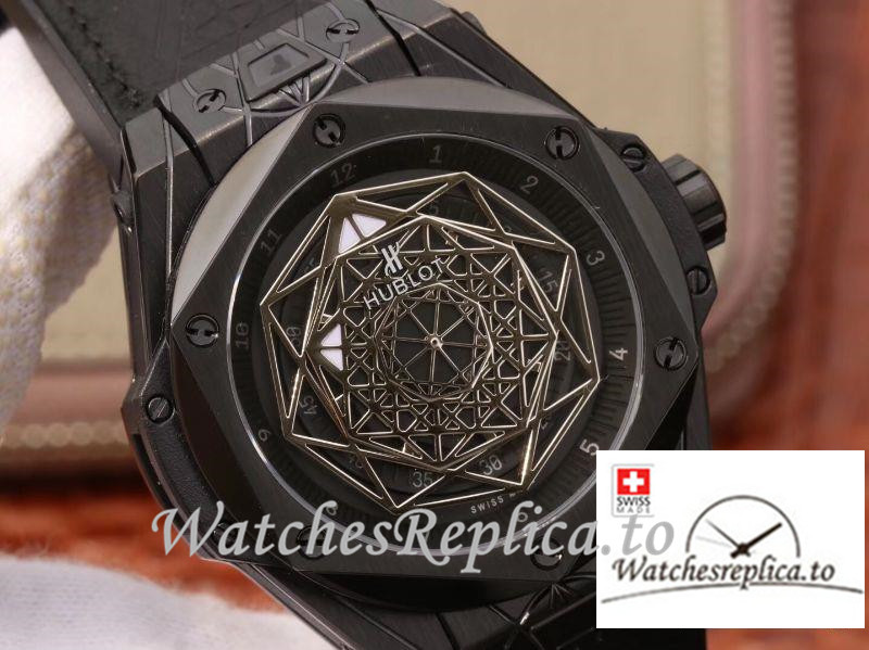 Swiss Hublot Big Bang Sang Bleu Magic Replica 415.CX.1112.VR.MXM18 Black Bezel 45MM - WatchesReplica.is