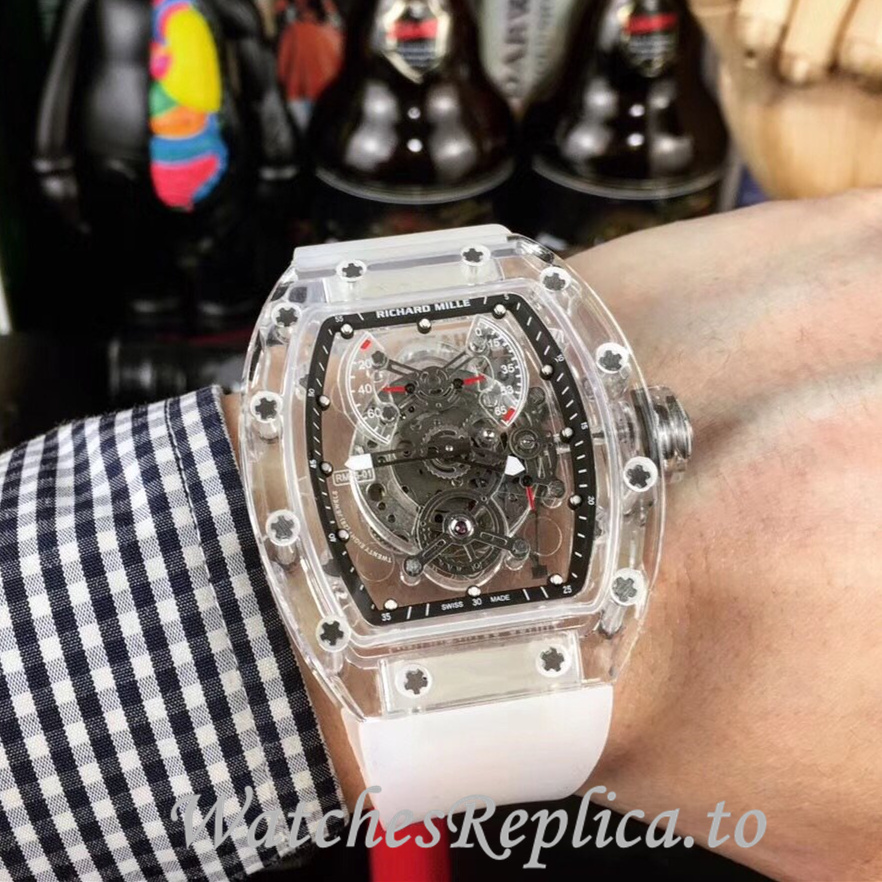 Richard Mille Replica RM011-FM Rubber strap 50MM - WatchesReplica.is