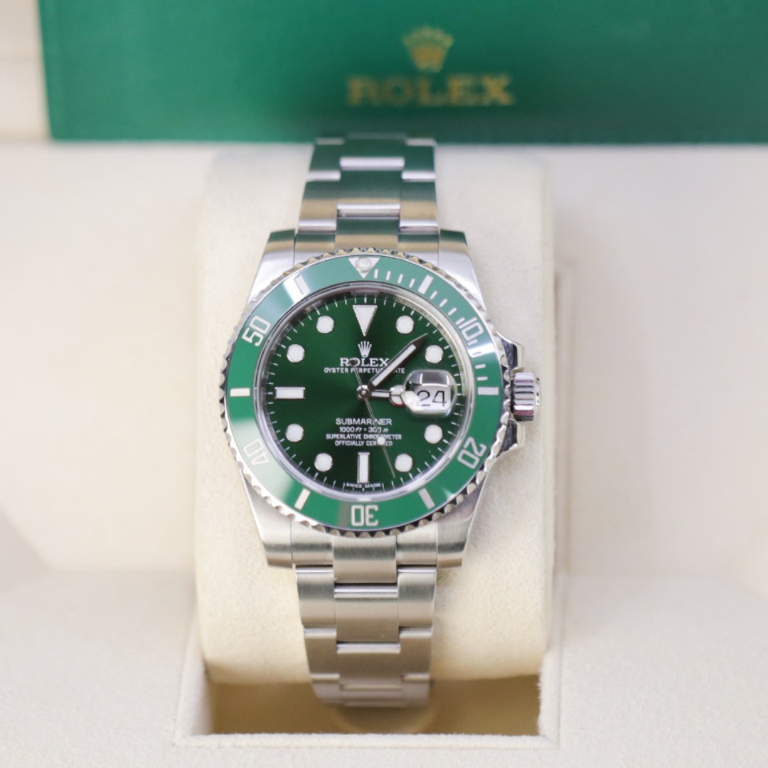 Rolex Submariner Date Replica 116610LV-0002 Green Dial Men's Watch 40MM - WatchesReplica.is