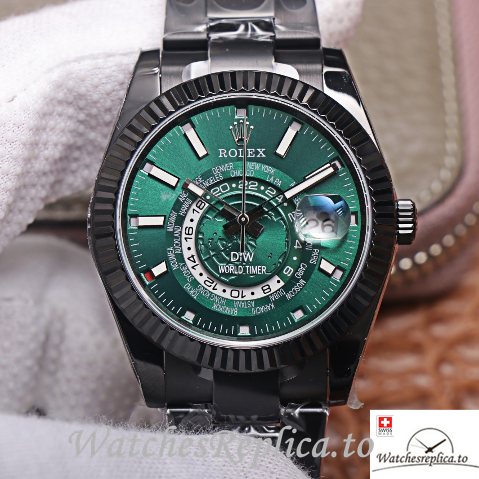 Swiss Rolex Sky Dweller Replica 326934 Stainless steel strap 40MM - WatchesReplica.is