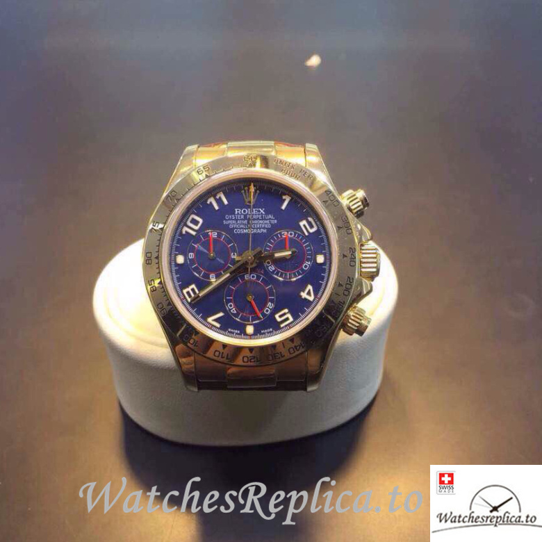 Swiss Rolex Daytona 116518-0004 Leather strap 40MM - WatchesReplica.is