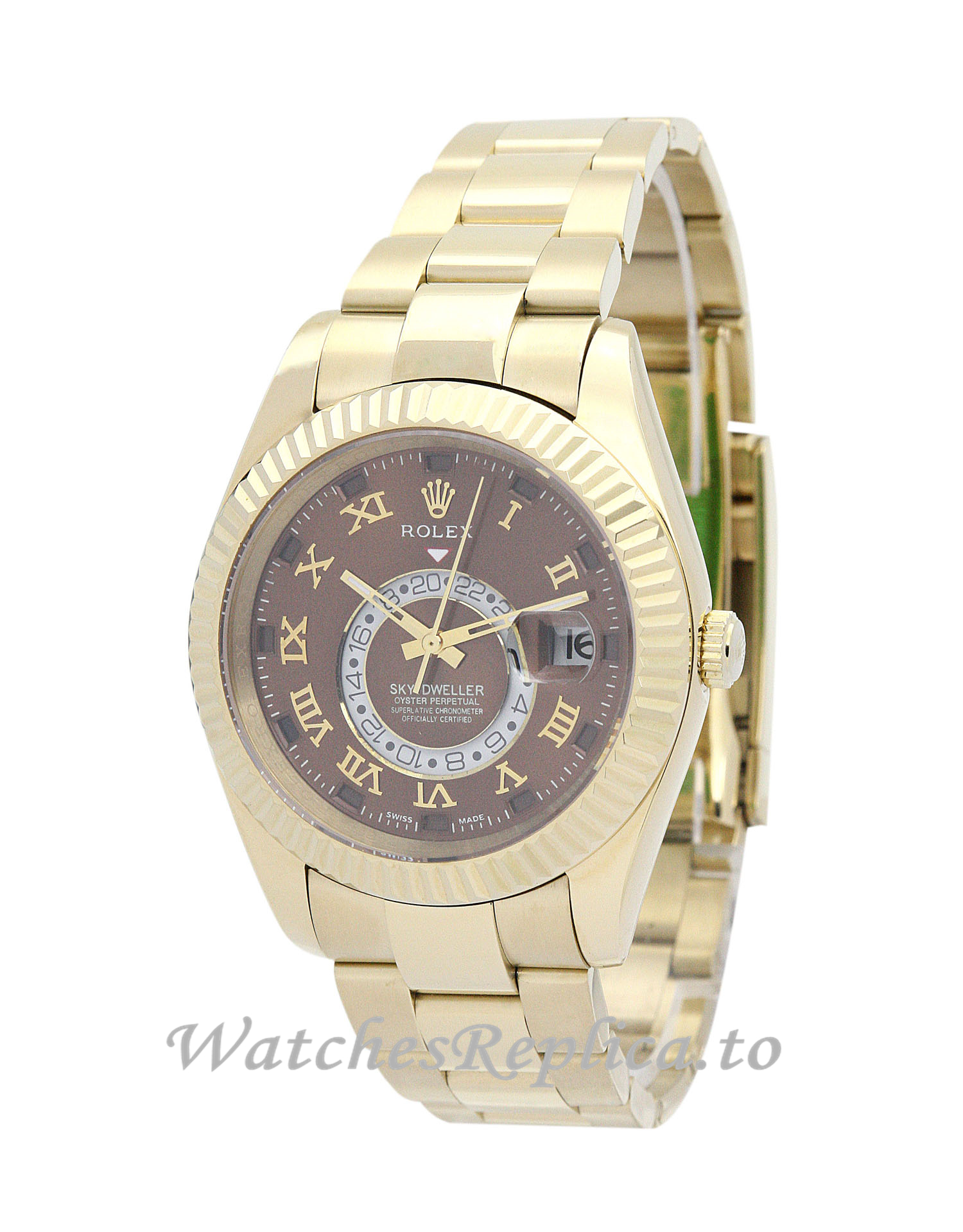 Rolex Sky Dweller Brown Dial 326938 - WatchesReplica.is