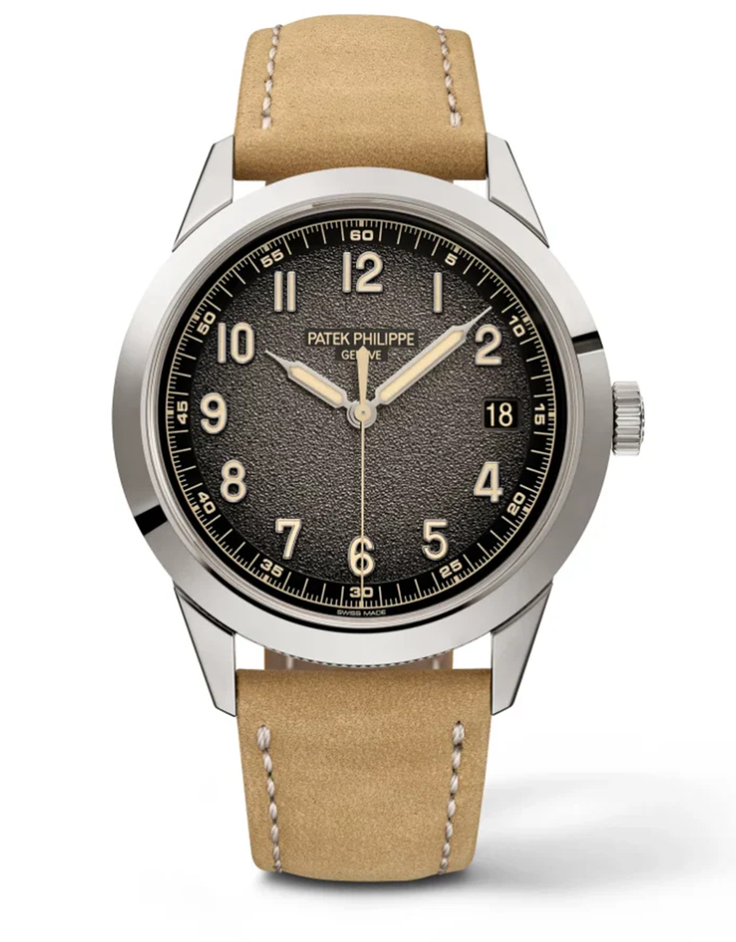 Patek Philippe Calatrava 5226G-001 40mm Charcoal Gray Dial - WatchesReplica.is