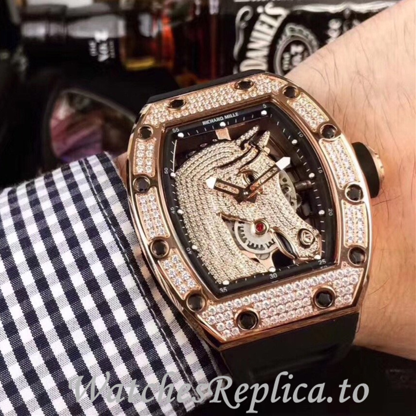 Richard Mille Replica RM52-02 Rubber strap 50MM - WatchesReplica.is
