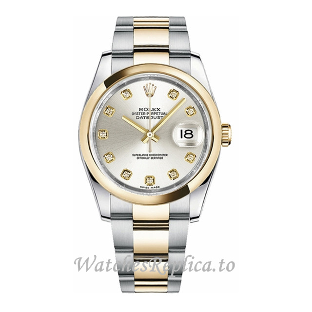 Replica Rolex Datejust 116203-31 36MM Stainless steel strap Mens Watch - WatchesReplica.is