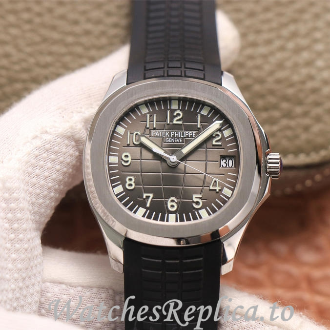 Patek Philippe Replica Aquanaut 5165 Rubber strap 40MM - WatchesReplica.is