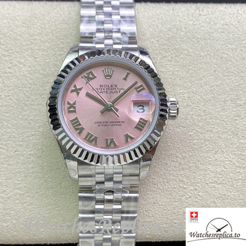 Swiss Rolex Datejust M279174-0017 Replica Stainless steel strap 28MM - WatchesReplica.is
