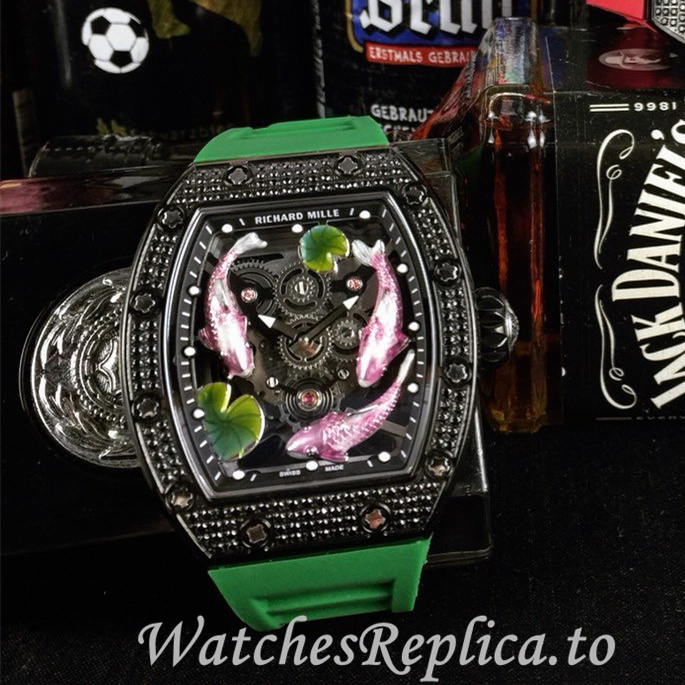 Richard Mille Replica RM57-01 Rubber strap 50MM - WatchesReplica.is