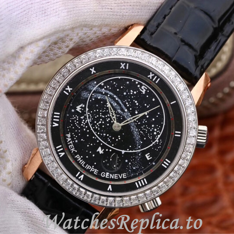 Patek Philippe Replica Complications 5102 Leather strap 43MM - WatchesReplica.is