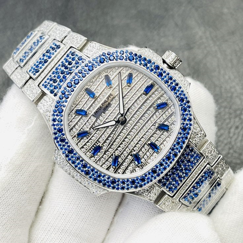 Patek Philippe Nautilus Diamond Dial 35mm 7118-1451G-001 - WatchesReplica.is