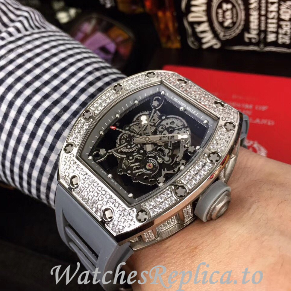Richard Mille Replica RM055 Rubber strap 50MM - WatchesReplica.is