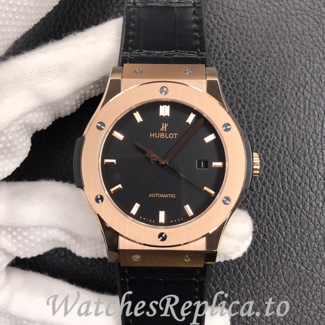 Hublot Replica Classic Fusion Series Leather strap 45MM - WatchesReplica.is
