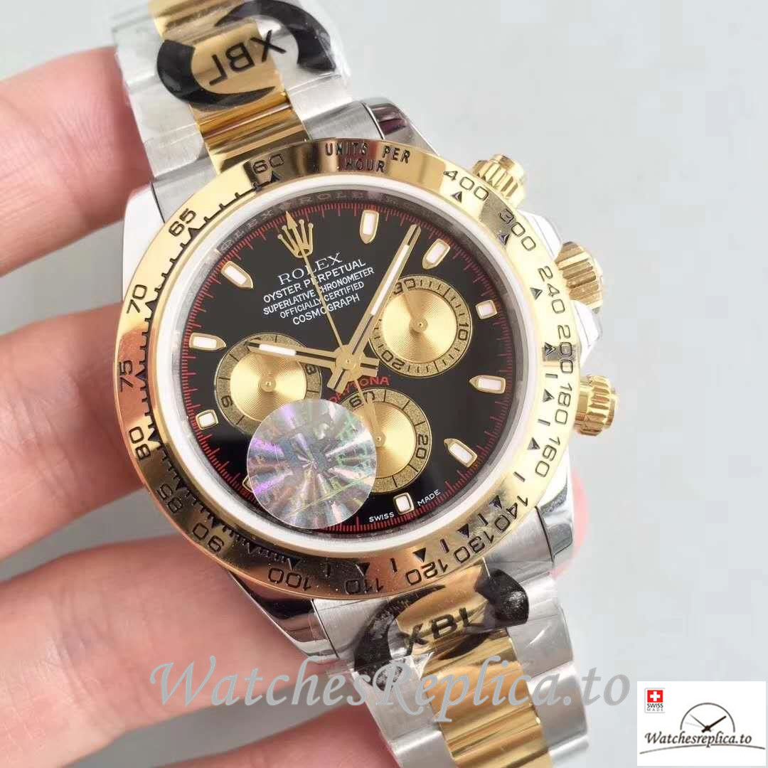 Swiss Rolex Daytona Cosmograph Replica 116503 001 Ceramic Bezel 40MM - WatchesReplica.is