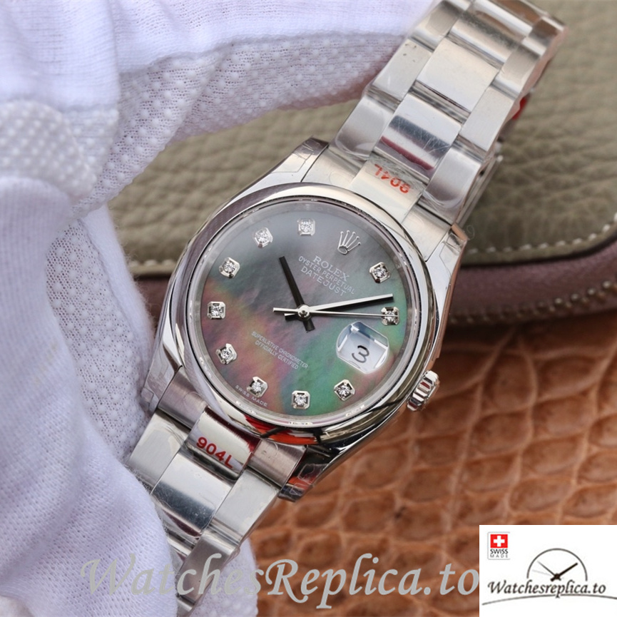 Swiss Rolex Datejust Replica 116200 Stainless steel strap 36MM - WatchesReplica.is