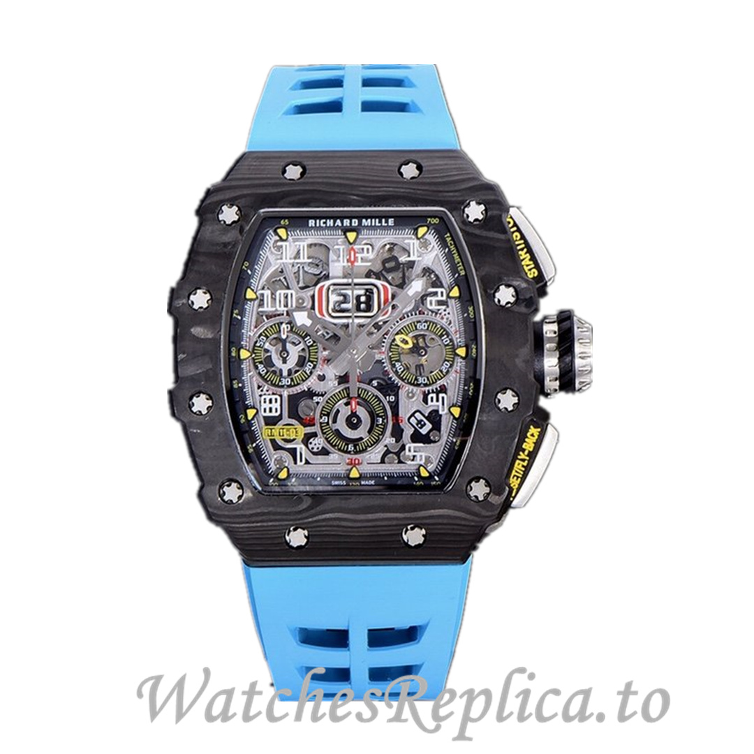 Richard Mille Replica RM-011 Rubber strap 50MM - WatchesReplica.is