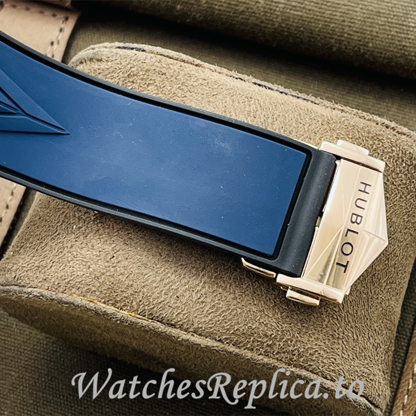 Hublot Replica Big Bang Sang Bleu II Rubber strap 45MM - WatchesReplica.is