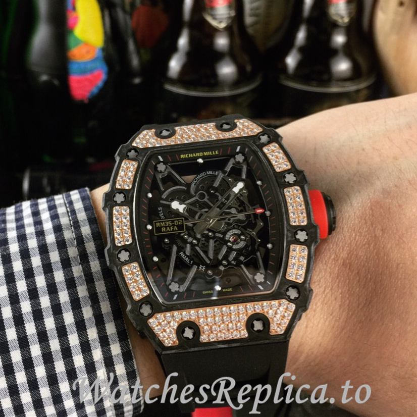 Richard Mille Replica RM035-02 Rubber strap 50MM - WatchesReplica.is