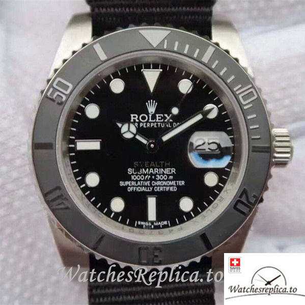 Swiss Rolex Yacht-Master Replica 268655 Nylon strap 40MM - WatchesReplica.is