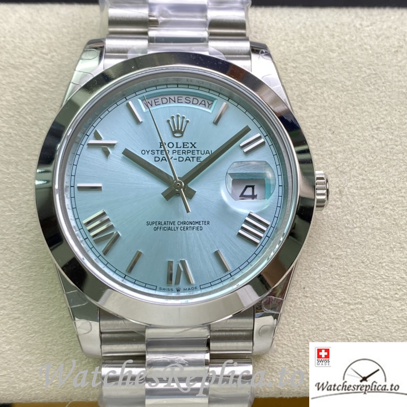 Swiss Rolex Day Date Replica 228239 Stainless steel strap 40MM - WatchesReplica.is